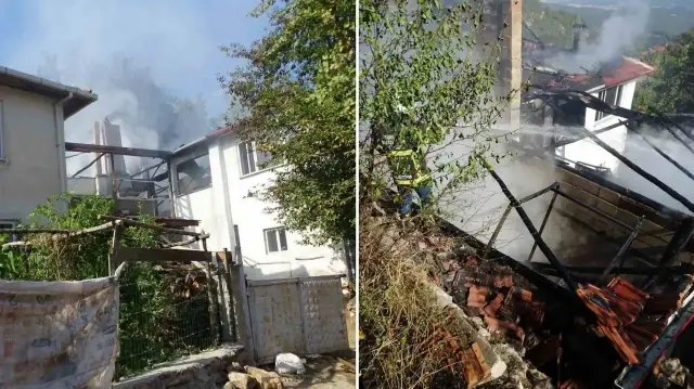 hisarcikta bir evde cikan yangin ormana sicramadan sonduruldu yQjFSDdB