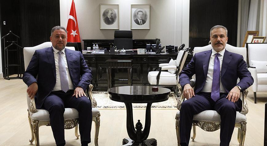 disisleri bakani hakan fidan irak egemenlik partisi lideri hanceri kabul etti NkEKX7VY.jpg