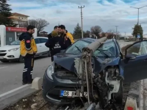 Karaman’da Nöbetten Çıkan Sağlıkçı Kaza Yaptı